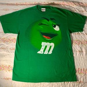 2011 Green M&M T-Shirt - Size Medium